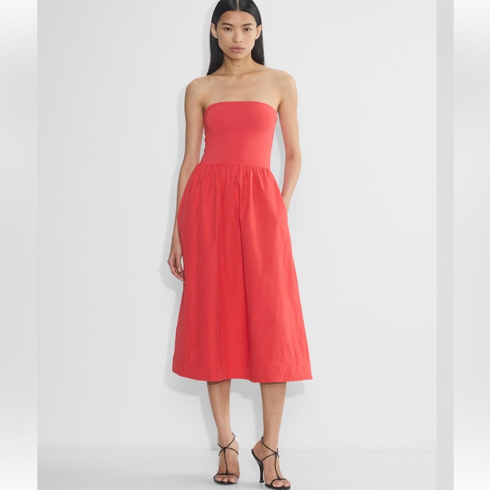 Babaton Strapless Red Dress